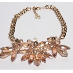 SISTE'S_F2945_collana fiori con pendenti cipria